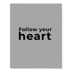 Grey minimalist inspirational quote  poster