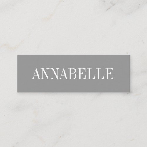 Grey minimalist trendy modern business card