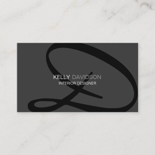 Modern and Elegant Monogram Business Card Template