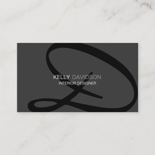 Customizable Modern and Elegant Monogram Business Card Template