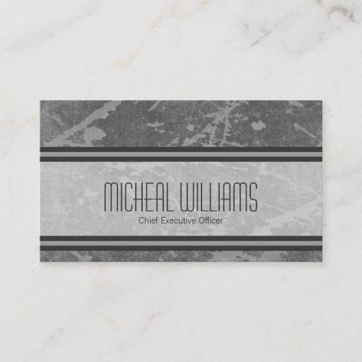 Customizable Grey Modern CEO Company Business Cards