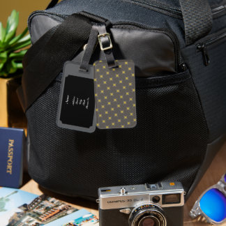 Grey Modern Luggage Tag