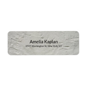 Grey Modern Plain Minimalist Professional Label