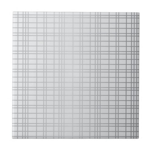 Grey modern simple cool trendy grid lines ceramic tile