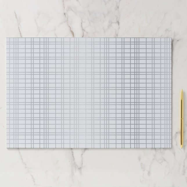 Grey, modern, simple, cool, trendy grid lines paper pad (Insitu)