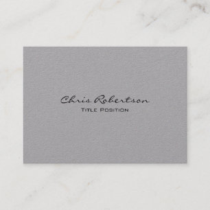 Grey Modern Trendy Charming Minimalist Business Card