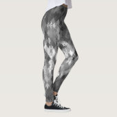 Grey Mono-Mix Harlequin Pattern Leggings (Right)