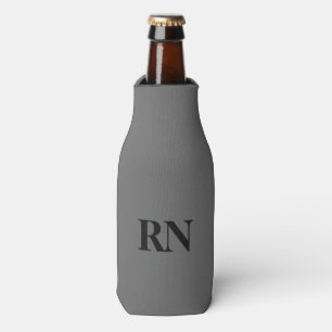 Grey Monochromatic Registered Nurse RN Bottle Cooler
