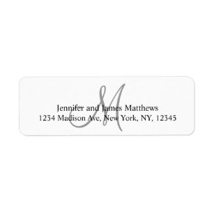 Wedding Return Address Labels | Zazzle