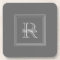 Grey Monogram S/6 Coasters