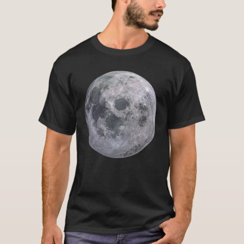 Grey Moon Dark Moon Design T_Shirt