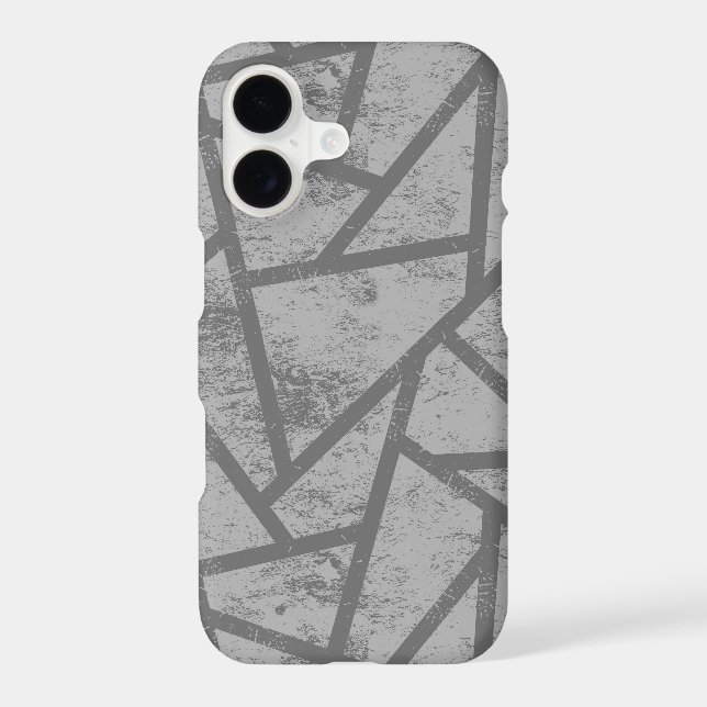 Grey mosaic pattern Case-Mate iPhone case (Back)