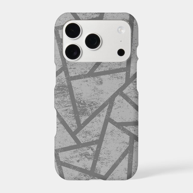 Grey mosaic pattern Case-Mate iPhone case (Back)