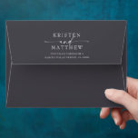 Grey Mountain Rustic Watercolor Envelope<br><div class="desc">When it comes to wedding stationery woodland styles kick off the theme for a magical evening or an entire wedding weekend in the mountains Set the tone of your rustic wedding with this mountain-inspired design featuring a watercolor sunset mountain scene background.</div>