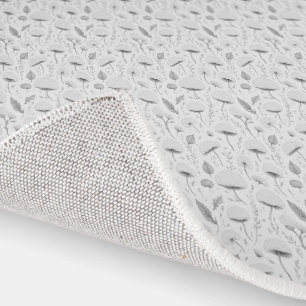 Grey Mushroom Rug - Light Gray Area Rug