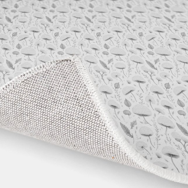 Grey Mushroom Rug - Light Gray Area Rug (Indoor)