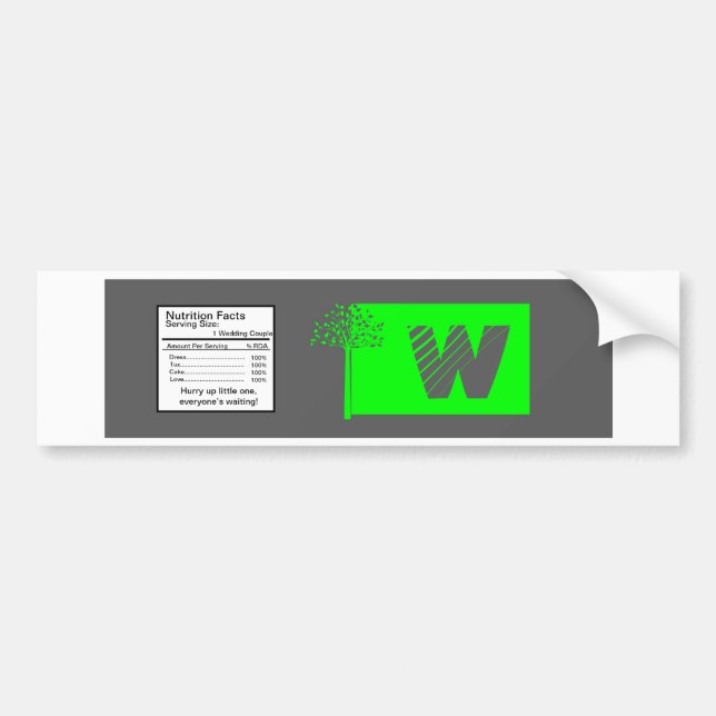 Grey/Neon Green Tree Wedding Water Bottle Label (Front)