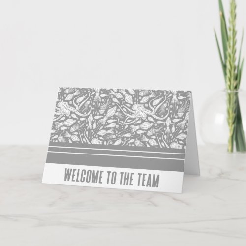 Grey Octopus Welcome to the Team New Employee Card