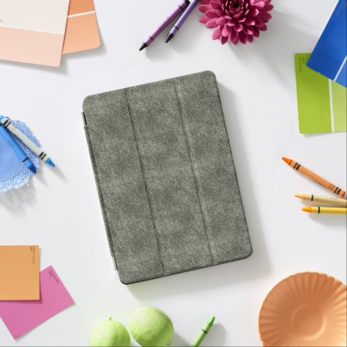 Grey Olive Denim Pattern iPad Air Cover
