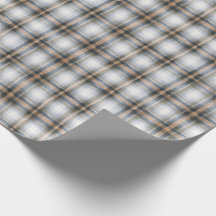 Grey Orange Blue Stripes Christmas