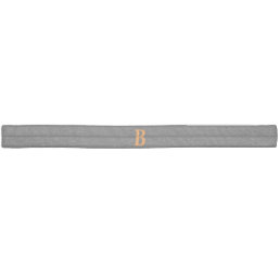 Grey orange modern monogrammed professional elastic hair tie