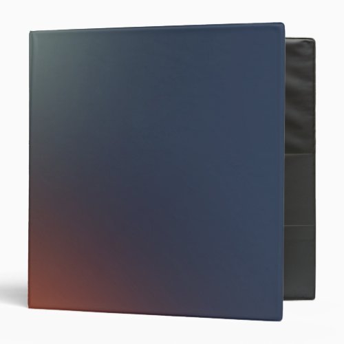 Grey Orange Ombre Gradient Blur Abstract Design 3 Ring Binder