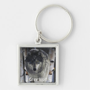 GREY PACK WOLF Collection Keychain