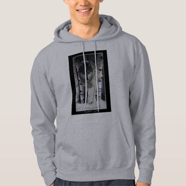 Grey Pack Wolf & Snow Collection Hoodie (Front)