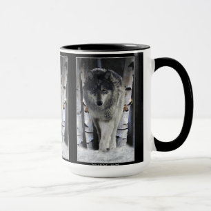 GREY PACK WOLF Wildlife Gift Mugs