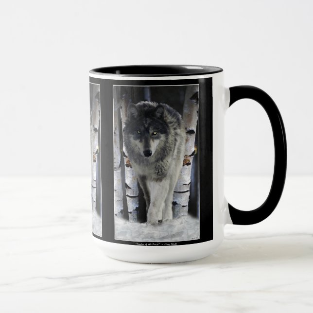 GREY PACK WOLF Wildlife Gift Mugs (Right)