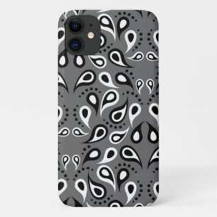 grey paisley phone case