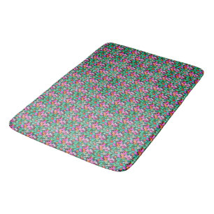 Grey Parrot Jungle Dreams Seamless Surface Pattern Bath Mat