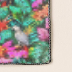 Grey Parrot Jungle Dreams Seamless Surface Pattern Scarf