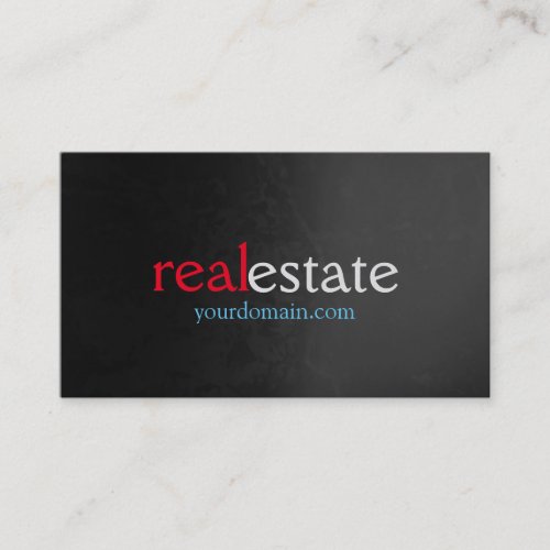 Grey Pattern Real Estate Agent Trendy Professional Business Card