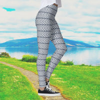 Grey Patterned Leggings