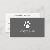 Grey Paw Dog Walking Pet Sitting Vet Appointment (Front/Back)