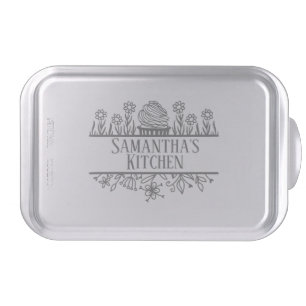 Grey Personalized Baking Cake Pan
