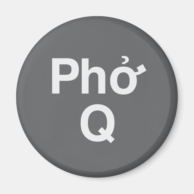 Grey Pho Q Magnet (Front)