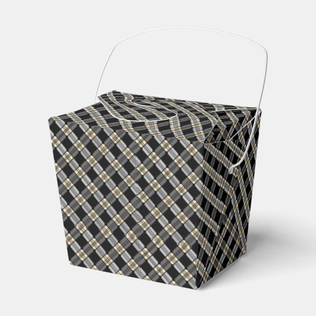 Grey Picnic Favor Boxes (Front Side)