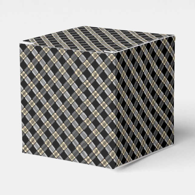 Grey Picnic Favor Boxes (Front Side)
