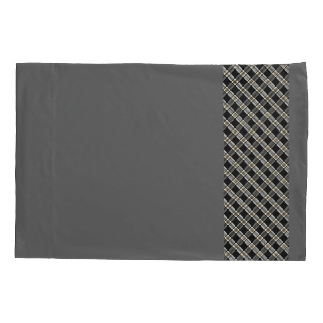 Grey Picnic Reversible Pillow Case (Back)