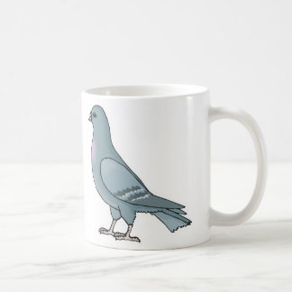 grey pigeon coffee mug