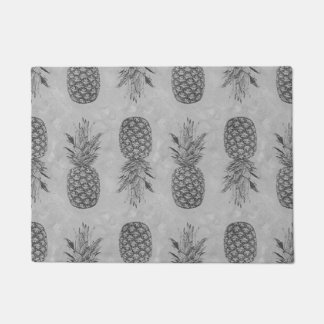 Grey Pineapple Pattern Doormats