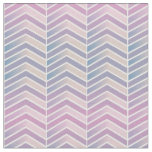 Grey, Pink and slate Gradient Chevron Fabric