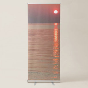 Grey Pink Nature Minimalist Best Vertical  Retractable Banner