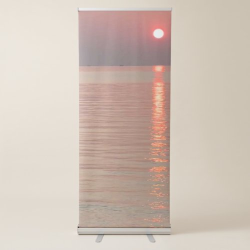 Grey Pink Nature Minimalist Best Vertical  Retractable Banner
