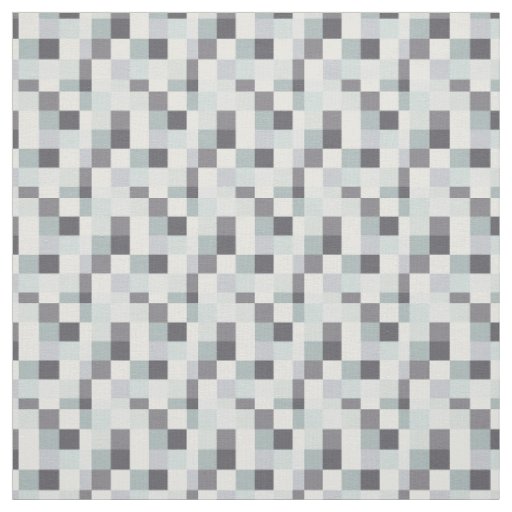 Grey Pixelated Pattern | Gamer Fabric