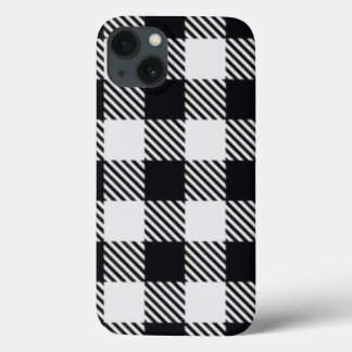 Grey Plaid | Checkers Mug iPhone 13 Case