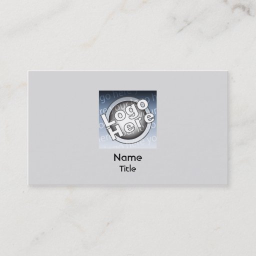 Customizable Grey Plain - Business Business Card Templates
