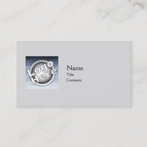 Customizable Grey Plain - Business Business Card Templates